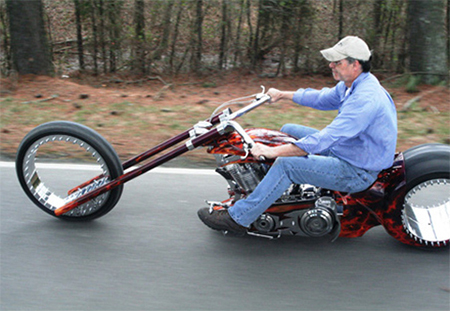 мотоцикл с колесами без ступиц